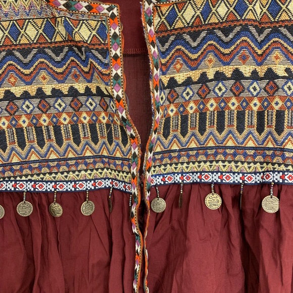 Maroon Gypsy Tassel Jacket - Picture 4 of 5